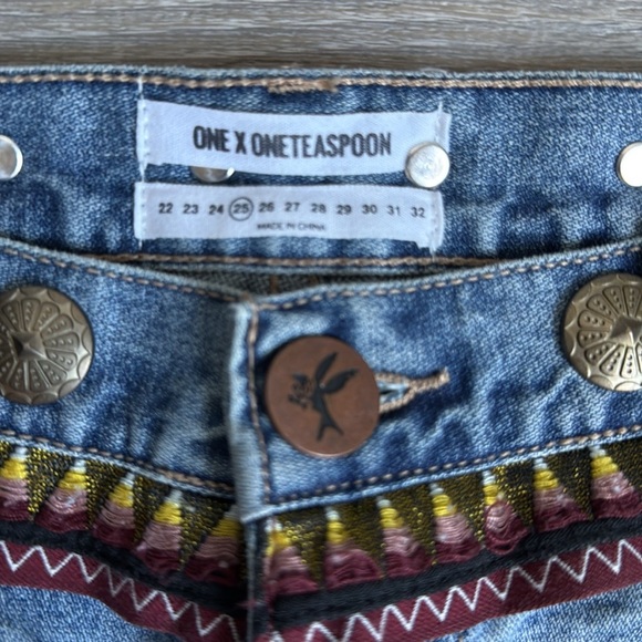 NEW One Teaspoon Awesome Baggies | Aztec Santa Cruz - Picture 9 of 15